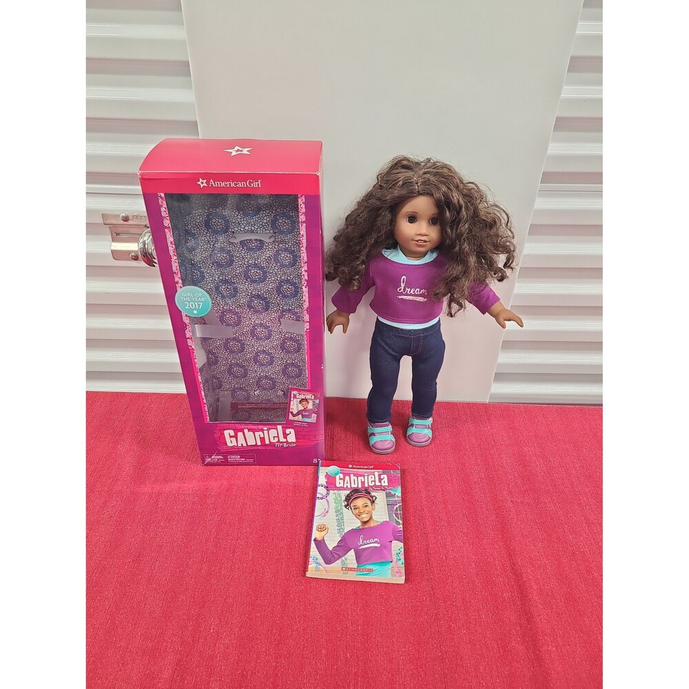 American Girl Gabriela McBride Doll, 2017 Doll Of The Year 18" with Book